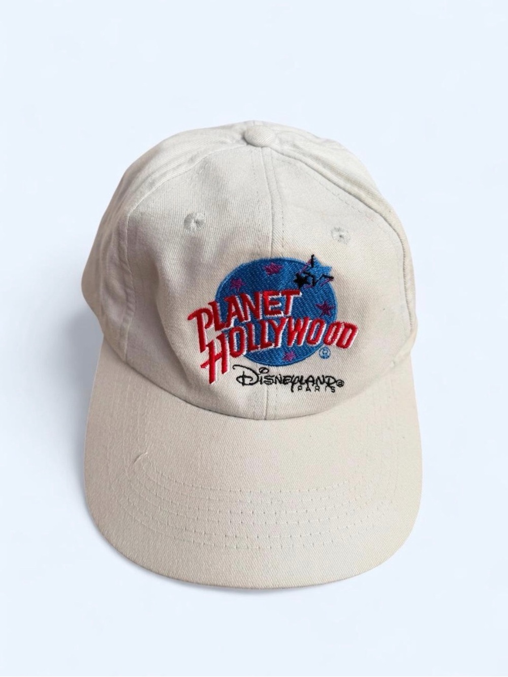 Vintage Planet Hollywood Disneyland Paris tan baseball Cap